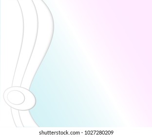 Abstract background with three-dimensional figures on a gradient.Space for text .