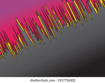 Abstract background with tilted melting liquid element