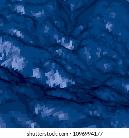 Abstract background with topographic landscape map and pixelated structure with textured moluntains and hills