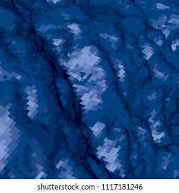 Abstract background with topographic landscape map and pixelated structure with textured moluntains and hills