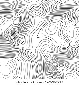 Fondo abstracto con diseño de mapa de contorno topográfico