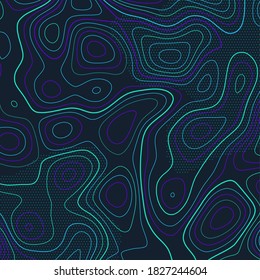 Abstract background with a topography map design