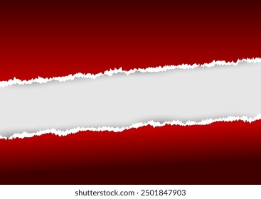 Arrière-plan Abstrait avec effet papier déchiré en rouge foncé 