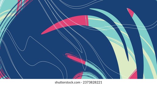 Fondo abstracto en tosca, color rojo y azul oscuro. Colorido suave. Ilustración vectorial de color fácil de editar.