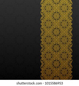 Abstract background with traditional ornament. Vector illustration.
