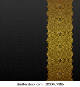 Abstract background with traditional ornament. Vector illustration.