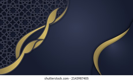 Fondo abstracto con adorno tradicional. Ilustración vectorial.