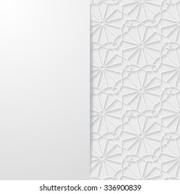 Abstract background with traditional ornament. Vector illustration.
