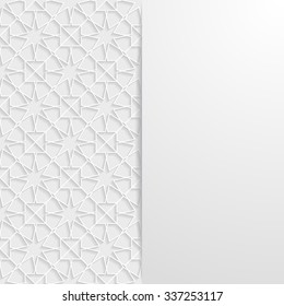 Abstract background with traditional ornament. Vector illustration.