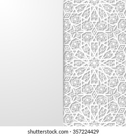 Abstract background with traditional ornament. Vector illustration.