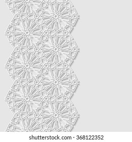 Abstract background with traditional ornament. Vector illustration.