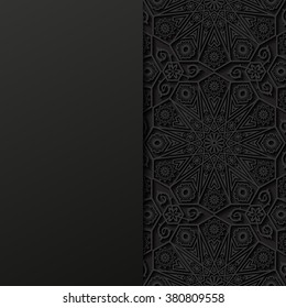 Abstract background with traditional ornament. Vector illustration. 