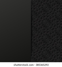 Abstract background with traditional ornament. Vector illustration.
