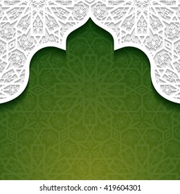 Abstract background with traditional ornament. Vector illustration.