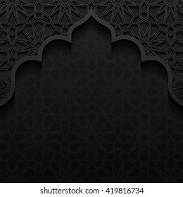 Abstract background with traditional ornament. Vector illustration.