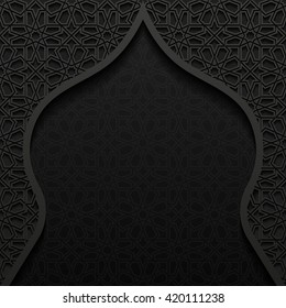 Abstract background with traditional ornament. Vector illustration.