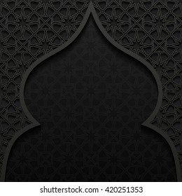 Abstract background with traditional ornament. Vector illustration.