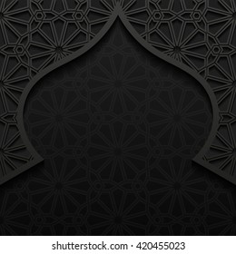 Abstract background with traditional ornament. Vector illustration.