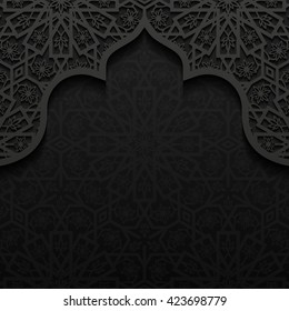 Abstract background with traditional ornament. Vector illustration.
