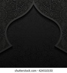 Abstract background with traditional ornament. Vector illustration.