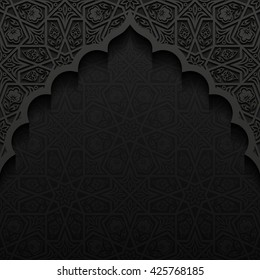 Abstract background with traditional ornament. Vector illustration.
