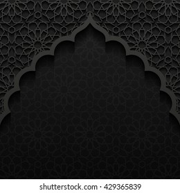 Abstract background with traditional ornament. Vector illustration.
