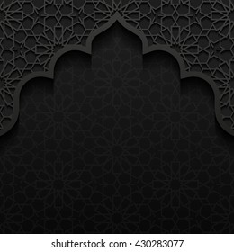 Abstract background with traditional ornament. Vector illustration.