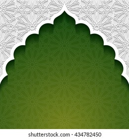 Abstract background with traditional ornament. Vector illustration.