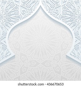 Abstract background with traditional ornament. Vector illustration.