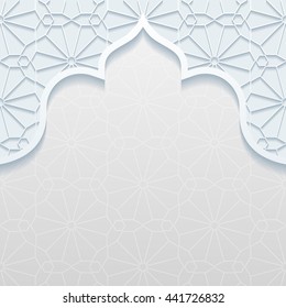 Abstract background with traditional ornament. Vector illustration.