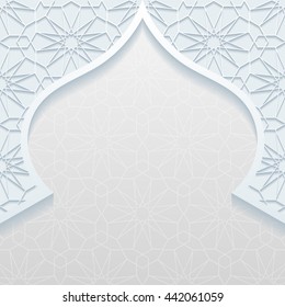 Abstract background with traditional ornament. Vector illustration.