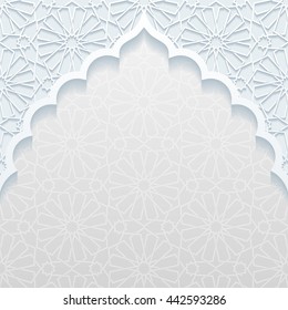 Abstract background with traditional ornament. Vector illustration.