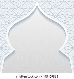 Abstract background with traditional ornament. Vector illustration.