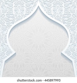 Abstract background with traditional ornament. Vector illustration.
