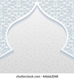 Abstract background with traditional ornament. Vector illustration.