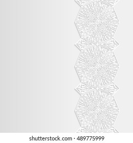 Abstract background with traditional ornament. Vector illustration.
