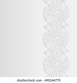 Abstract background with traditional ornament. Vector illustration.
