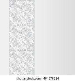 Abstract background with traditional ornament. Vector illustration.
