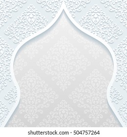 Abstract background with traditional ornament. Vector illustration.