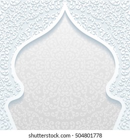 Abstract background with traditional ornament. Vector illustration.