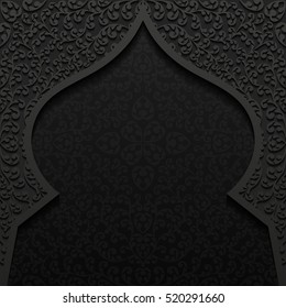Abstract background with traditional ornament. Vector illustration.