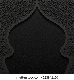 Abstract background with traditional ornament. Vector illustration.