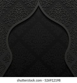 Abstract background with traditional ornament. Vector illustration.