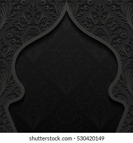 Abstract background with traditional ornament. Vector illustration.