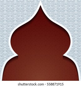 Abstract background with traditional ornament. Vector illustration.