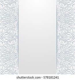 Abstract background with traditional ornament. Vector illustration.
