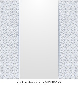 Abstract background with traditional ornament. Vector illustration.