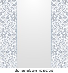 Abstract background with traditional ornament. Vector illustration.
