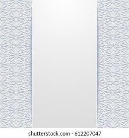 Abstract background with traditional ornament. Vector illustration.