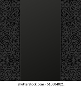 Abstract background with traditional ornament. Vector illustration.